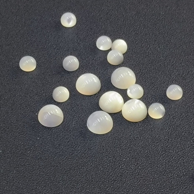 Natural Mother of pearl cabochon carving small beans for earrings design women jewelry making inlay bracelet design bombe shape 