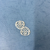 Natural Mother of pearl hollow shape heart shape for women jewelry making design small beans white shell earrings pendant making