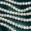 Natural Mother of pearl star shape cabochon cutting bombe face white shell small beans for women jewelry making design using 