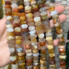 Natural Mother of pearl small beans cutting red agate for women necklace design making fashion design for bracelet making 
