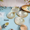 Natural Mother of pearl yellow shell plate original shell for lady fruits using beauty soap dish conch material handmade DIY design