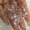 Natural Mother of pearl face cutting oval shape small beads earring design making white crystal cabochon design women rings 