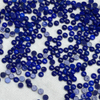 Natural Mother of pearl small beans cabochon for rings women jewelry necklace design blue color stone round shape inlay design