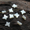 Natural Mother of pearl butterfly shape cutting for necklace design making small beans double face bracelet design small size