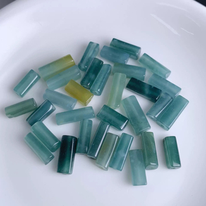 Natural Mother of pearl square shape cutting for chain making jade stone small beans jewelry necklace making design DIY using 