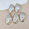 Natural Mother of pearl shell pendant design for women jewelry beauty conch original fashion beads for gift white shell bigger size