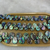 Natural Mother of pearl drop shape necklace abalone shell small beans women jewelry DIY chain plaint face drop cabochon 