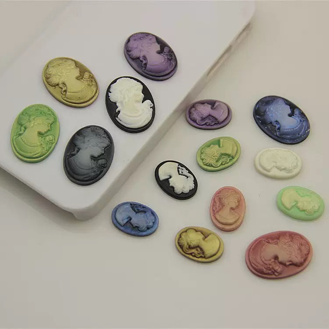 Natural Mother of pearl cameo design for pendant lady face big size embossment cutting colorful jewelry white shell oval shape 
