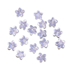 Natural Mother of pearl necklace little flower carving for earring design making white shell cabochon design women jewelry necklace 