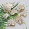 Natural Mother of pearl conch pendant small size original shell white shell women necklace design making cabochon cutting 