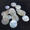 Natural Mother of pearl round shape cutting jewelry inlay pendant design for women earring making parts plain face thin beads