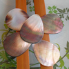 Natural Mother of pearl pendant design black shell drop shape arring making women jewelry fashion design necklace DIY inlay
