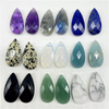 Natural Mother of pearl drop shape face cutting pendant crystal stone cabochon big size agate jewelry for DIY design making