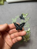 Natural Mother of pearl butterfly shape cutting agate stone jewelry pendant design necklace making jade animal shape carving 