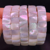 Natural Mother of pearl bracelet design for women jewelry making white shell square shape cutting fashion stone DIY handmade 