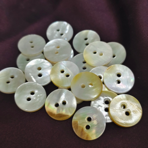 Natural Mother of pearl button design for jewelry making round white shell cabochon earring design plain side square shape 