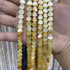Natural Mother of pearl heart shape chain design cabochon for women jewelry making white shell small size beads necklace 