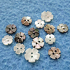 Natural Mother of pearl small button shape cutting black color parts for clothing making cabochon carving fashion jewelry using 