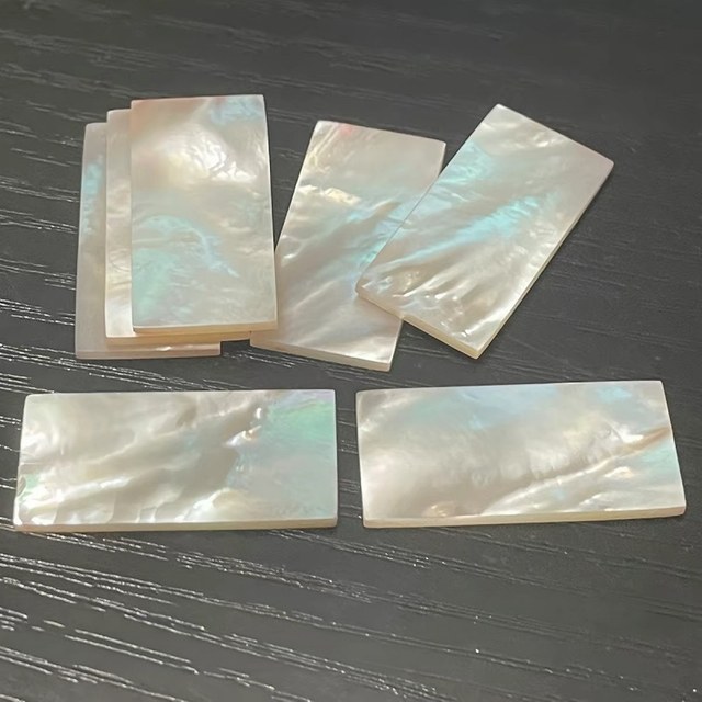 Natural Mother of pearl rectangle shape cutting raw material for jewelry making inlay colorful shell bigger size plain face square 