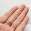 Natural Mother of pearl oval shape cabochon cutting for earrings design making opal stone small beans necklace parts using inlay 