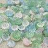 Natural Mother of pearl small beans cutting women jewelry making design agate for necklace DIY parts using blue stone cabochon shape 