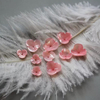 Natural Mother of pearl flower shape carving for earrings making colorful handmade small beans for chain DIY using women jewelry