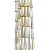 Natural Mother of pearl brown color drop shape necklace fashion design for women jewelry making long shape bracelet DIY 
