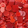Natural Mother of pearl small round cutting for fashion jewelry making red agate gourd shape plain face small beans bracelet 