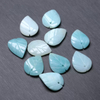 Natural Mother of pearl leaf shape cutting for chain design amazon stone blue stone small beans jewelry DIY earrings making 