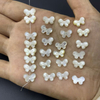 Natural Mother of pearl bow design cutting for bracelet making DIY women jewelry pretty bow shape earrings black color small beans 