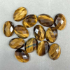 Natural Mother of pearl oval cabochon cutting tiger eyes rings inlay necklace making small beans women jewelry design using 