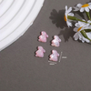 Natural Mother of pearl pink beans animal design cutting pretty things cat design for necklace making small parts girl gift jewelry