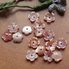 Natural Mother of pearl flower shape cutting earrings design for DIY women jewelry brooch colorful beans fashion little things 