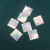 Natural Mother of pearl cube shape carving for factory making shape using square design pendant women necklace fashion