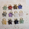 Natural Mother of pearl star shape cutting earring making DIY women jewelry small parts fashion face cutting bombe stone colorful