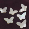 Natural Mother of pearl butterfly shape for necklace design making small beans cabochon yellow shell women bracelet DIY using