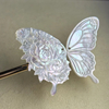 Natural Mother of pearl butterfly shape cutting for pendant design making face carving bigger size jewelry inlay design cabochon 