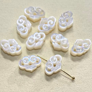 Natural Mother of pearl small beans cutting bow shape for women jewelry making DIY pretty things flower shape clover design bracelet