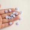 Natural Mother of pearl oval cabochon design gray agate earrings design inlay making women jewelry necklace DIY blue stone 