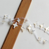 Natural Mother of pearl small beans for women jewelry necklace design DIY lightning shape cabochon design bracelet using 