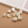 Natural Mother of pearl flower shape cutting white shell bracelet design small beans pretty things cabochon design embossment 