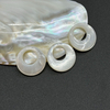 Natural Mother of pearl round circle shape cutting for pendant big cabochon women jewelry design making white shell embossment