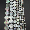 Natural Mother of pearl small beans black color fashion bracelet design for women jewelry making pretty necklace flat face design