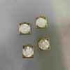 Natural Mother of pearl image shape cutting embossment pendant making angle image white shell round design guadalupe 