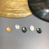 Natural Mother of pearl oval shape cutting abalone shell rings cabochon design for jewelry making inlay women necklace DIY
