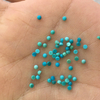 Natural Mother of pearl small beads cabochon 2mm rings inlay making turquoise blue stone round shape beads earrings design 