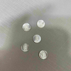 Natural Mother of pearl guadalupe image cutting round shape cabochon inlay jewelry for women necklace making small beans 
