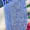 Natural Mother of pearl tanzanite beads face cutting necklace making women jewelry fashion design small ball blue color stone 
