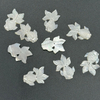 Natural Mother of pearl fish shape cutting for pendant jewelry cabochon making face carving white shell necklace design using beans