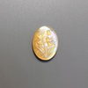 Natural Mother of pearl oval cabochon image cutting for pendant design inlay making high thickness black shell women jewelry 